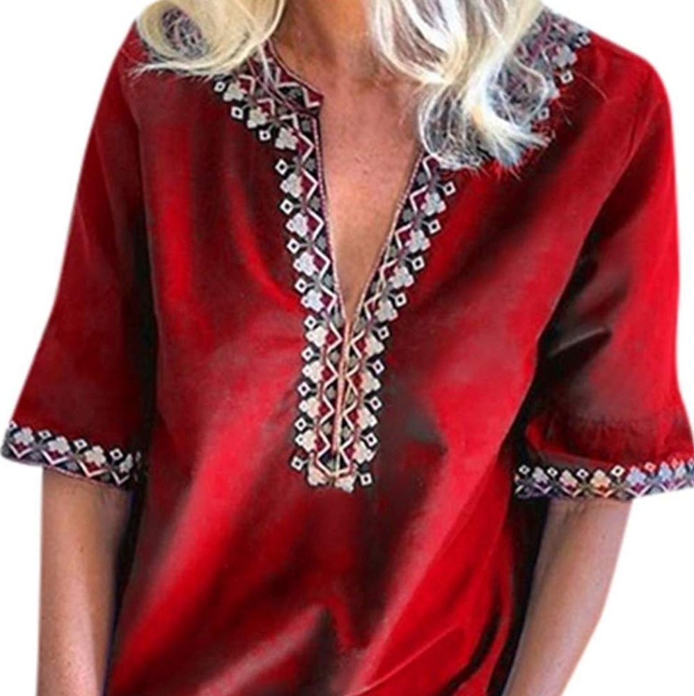 Deep v-neck shirt